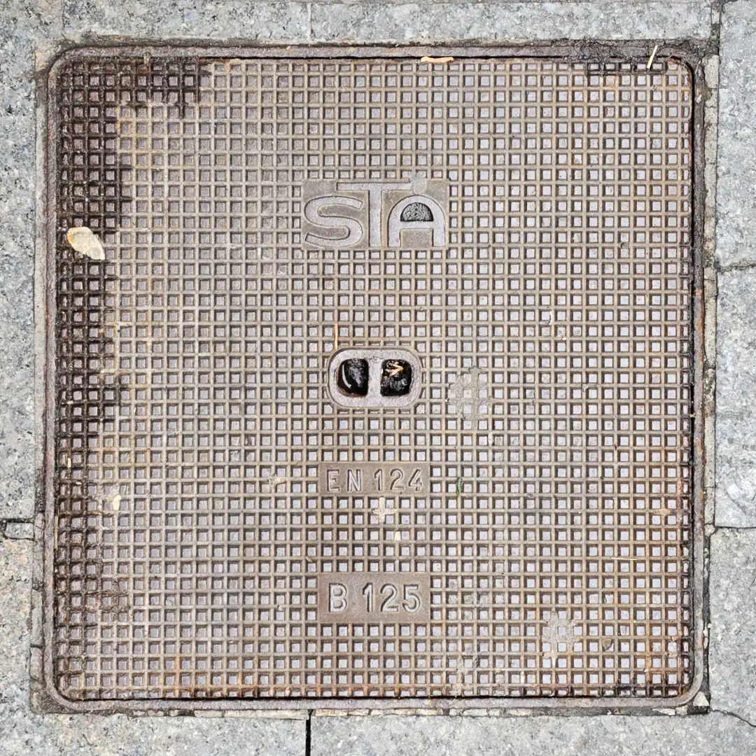 Manhole Cover in Encamp, Andorra. Photo by Denis Marushevsky