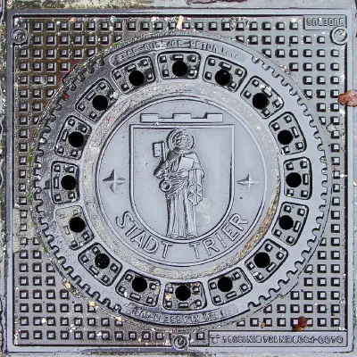 Manhole Cover with Trier Coat of Arms