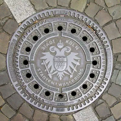 Manhole Cover with Cologne Coat of Arms