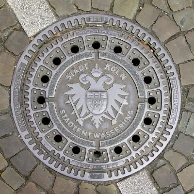 Manhole Cover with Cologne Coat of Arms