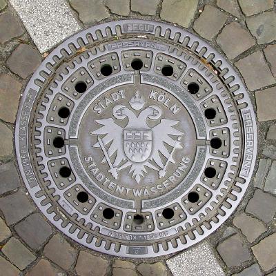 Manhole Cover with Cologne Coat of Arms