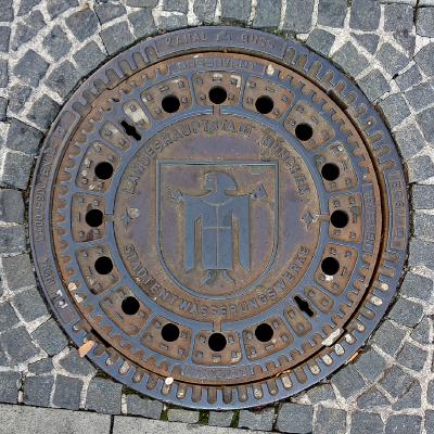 Munich Coat of Arms Manhole Cover