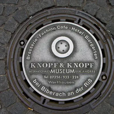 Knopf & Knopf Museum Ad Manhole Cover