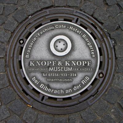 Knopf & Knopf Museum Ad Manhole Cover