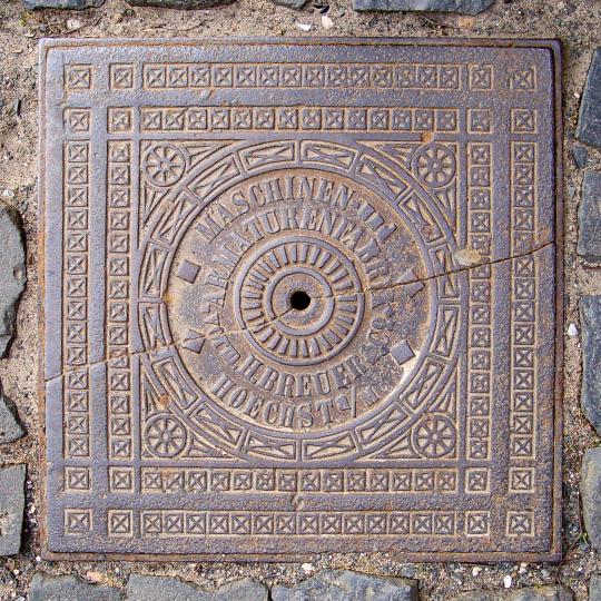 Manhole Cover by Maschinen- und Armaturenfabrik vorm. Breuer & Co.