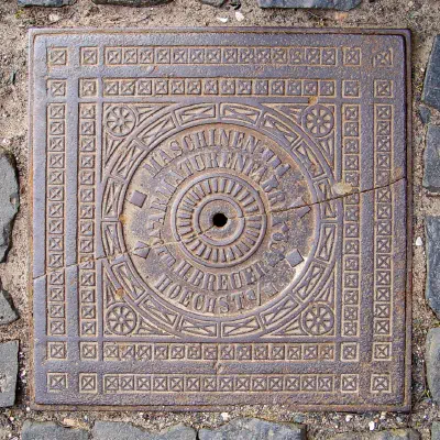 Manhole Cover by Maschinen- und Armaturenfabrik vorm. Breuer & Co.