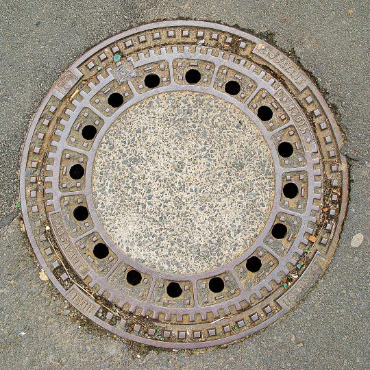 Concrete Manhole Cover with Metal Frame