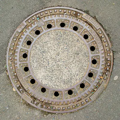 Concrete-filled Manhole Cover with Metal Frame