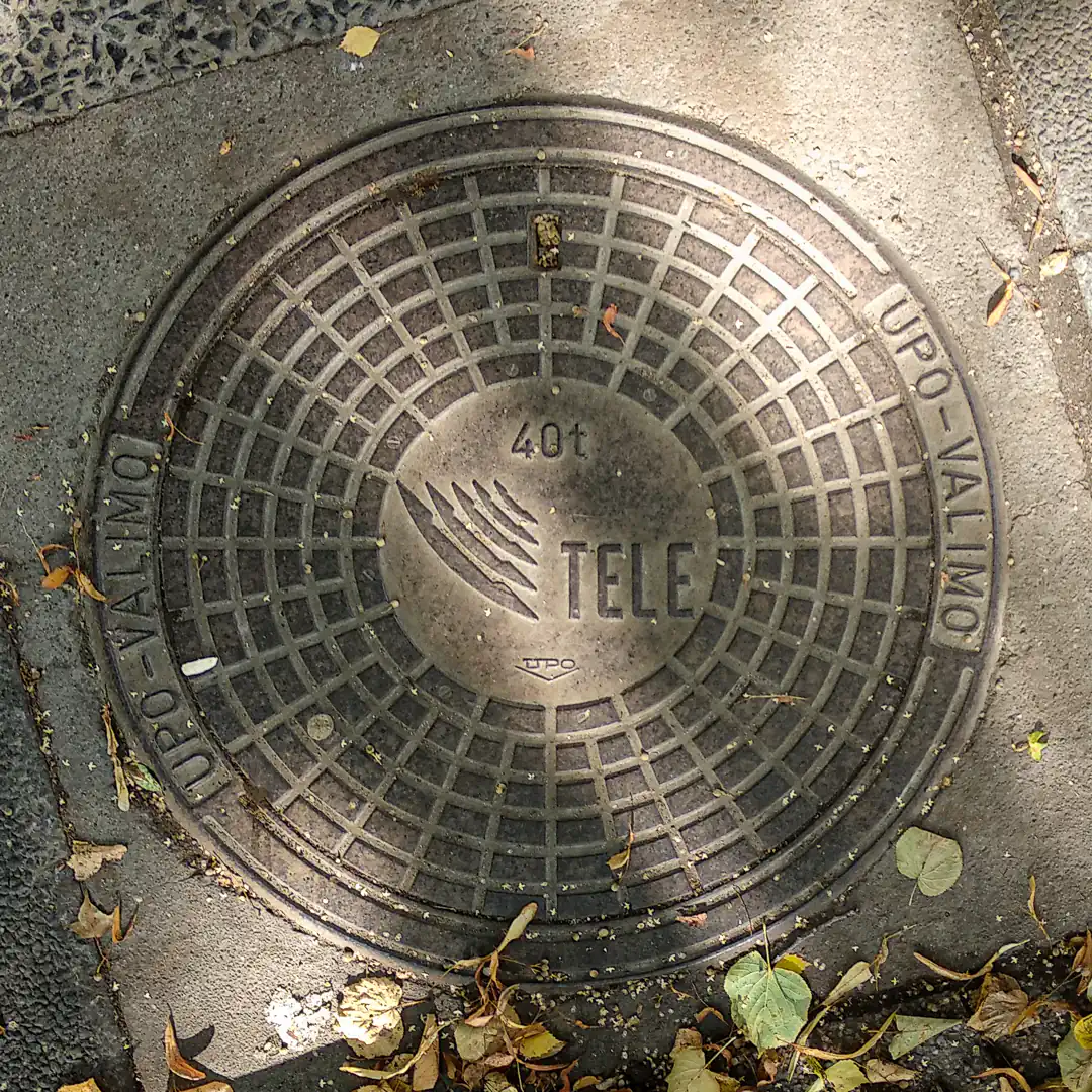 Cable Manhole Cover by UPO in Helsinki, Finland. Photo by Yuri Matrosovich
