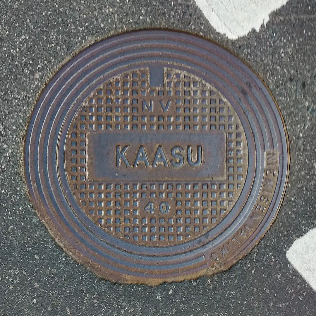 Gas Manhole Cover by Niemisen Valimo in Helsinki, Finland. Photo by Yuri Matrosovich