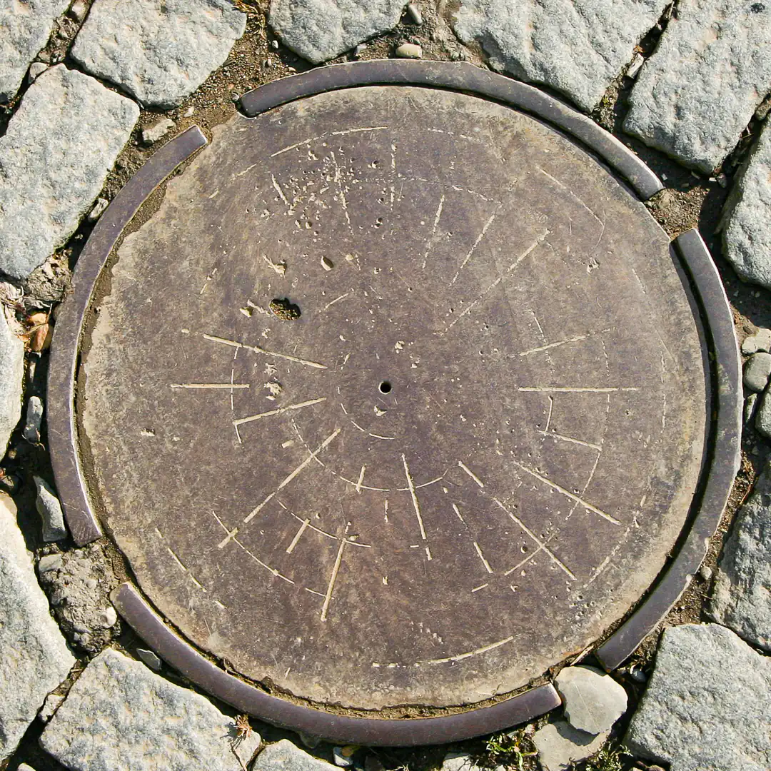 Manhole Cover in Tbilisi, Georgia. Photo by Yuri Matrosovich