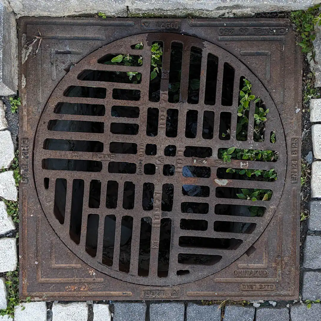 Drainage Manhole Cover in Haifa, Israel. Photo by Yuri Matrosovich