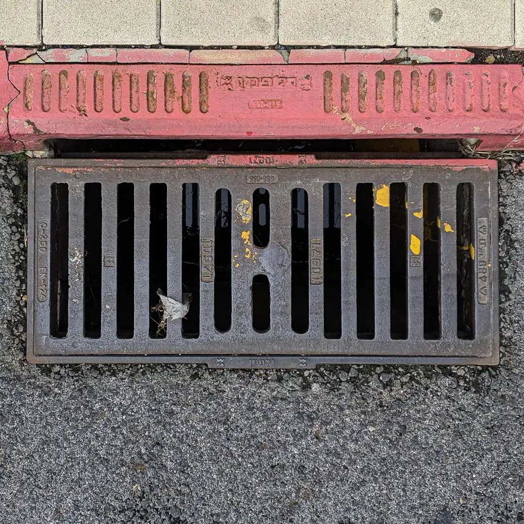 Drainage Manhole Cover by Wolfman in Haifa, Israel. Photo by Yuri Matrosovich