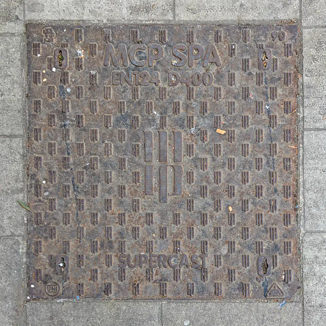 Manhole Cover by MCP SPA in Venice, Italy. Photo by Yuri Matrosovich