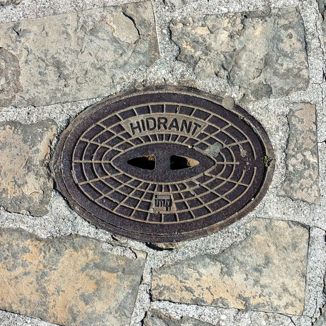 Hydrant Manhole Cover in Budva, Montenegro. Photo by Denis Panin