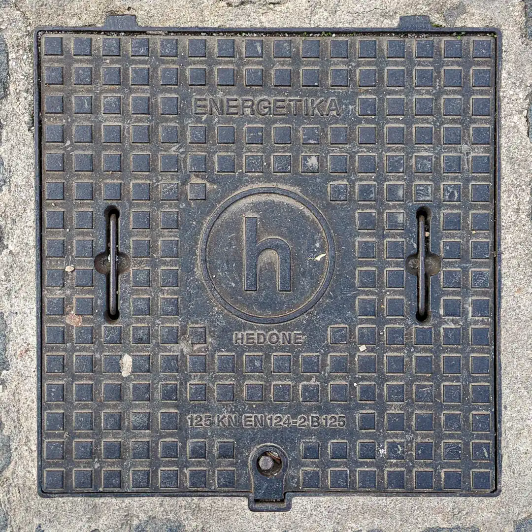 Electricity Manhole Cover by Hedone in Budva, Montenegro. Photo by Denis Panin
