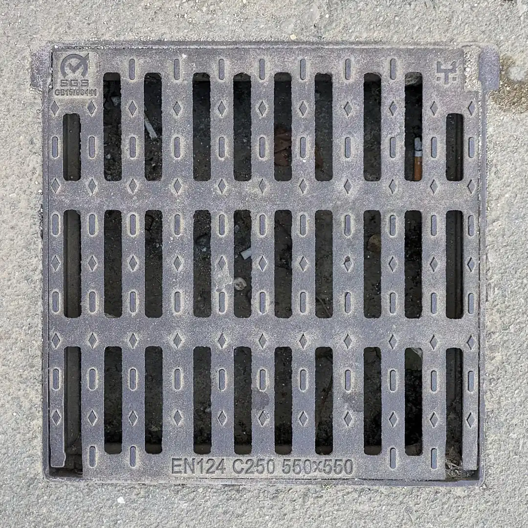 Drainage Manhole Cover in Budva, Montenegro. Photo by Denis Panin