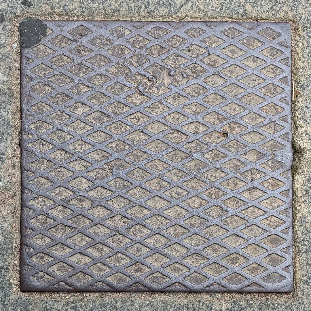 Manhole Cover in Vyborg, Russia. Photo by Yuri Matrosovich