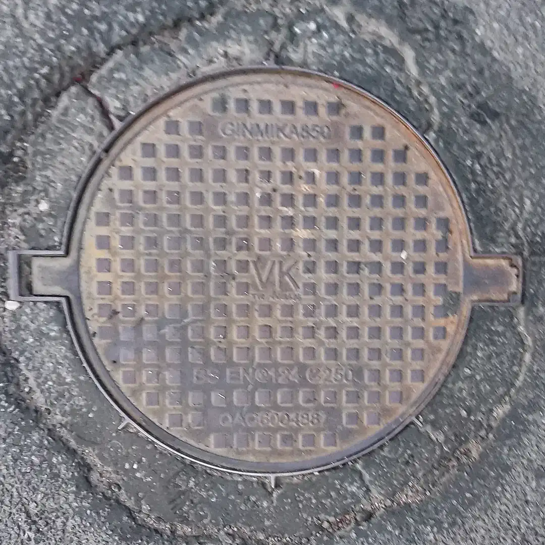 Manhole Cover by Ginmika in Kaliningrad, Russia. Photo by Yuri Matrosovich