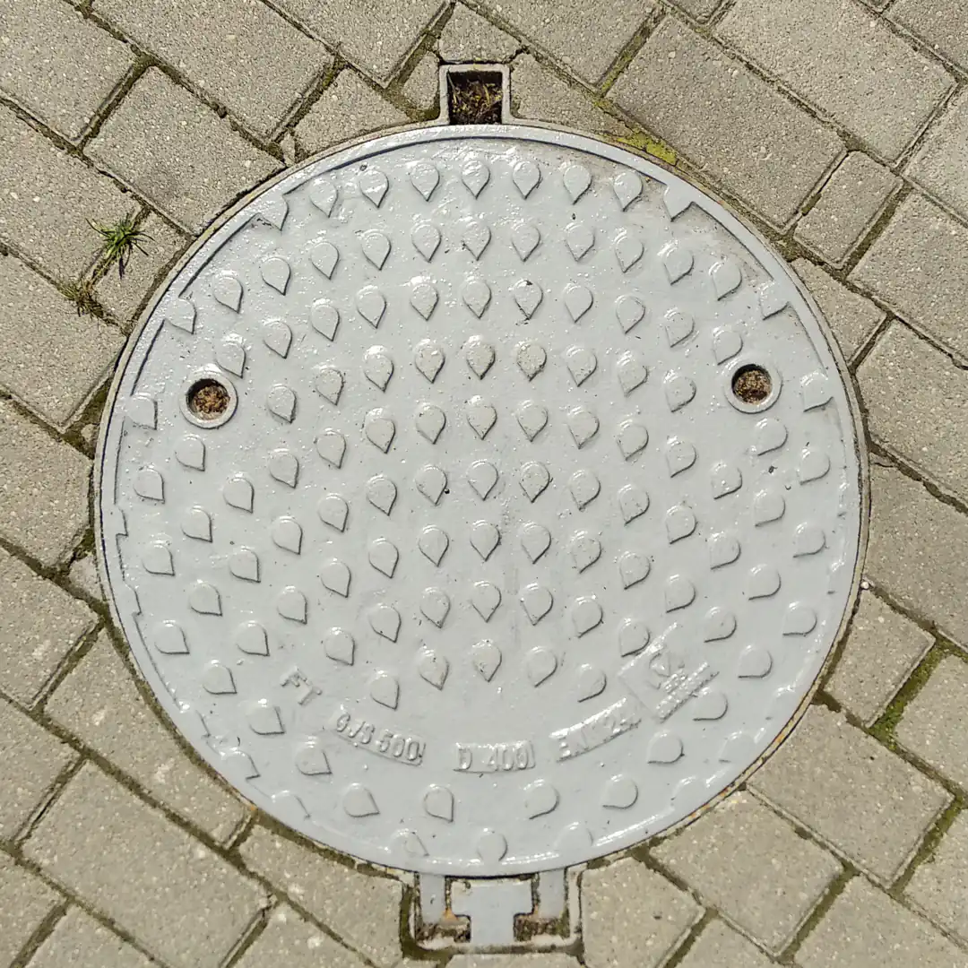 Manhole Cover in Kaliningrad, Russia. Photo by Yuri Matrosovich