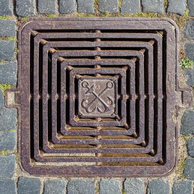 Saint Petersburg City Emblem Drainage Cover