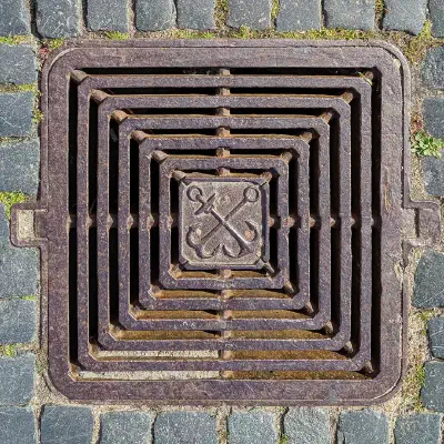 Saint Petersburg City Emblem Drainage Cover